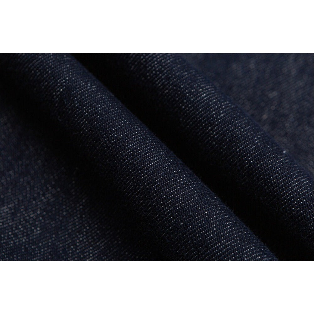 Side Button Raw Denim Balloon Jeans