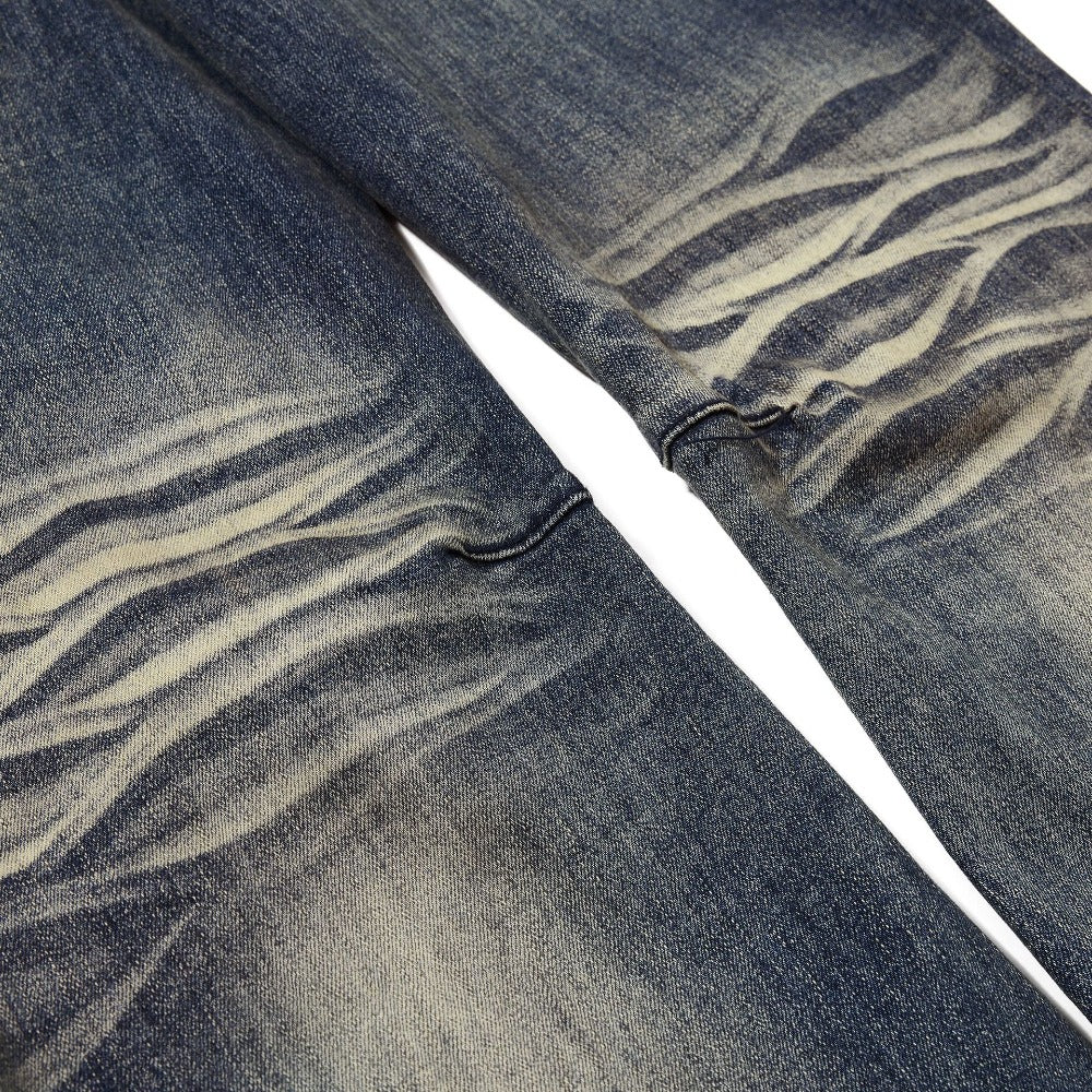 Retro Hand-Finished Whisker Flare Jeans