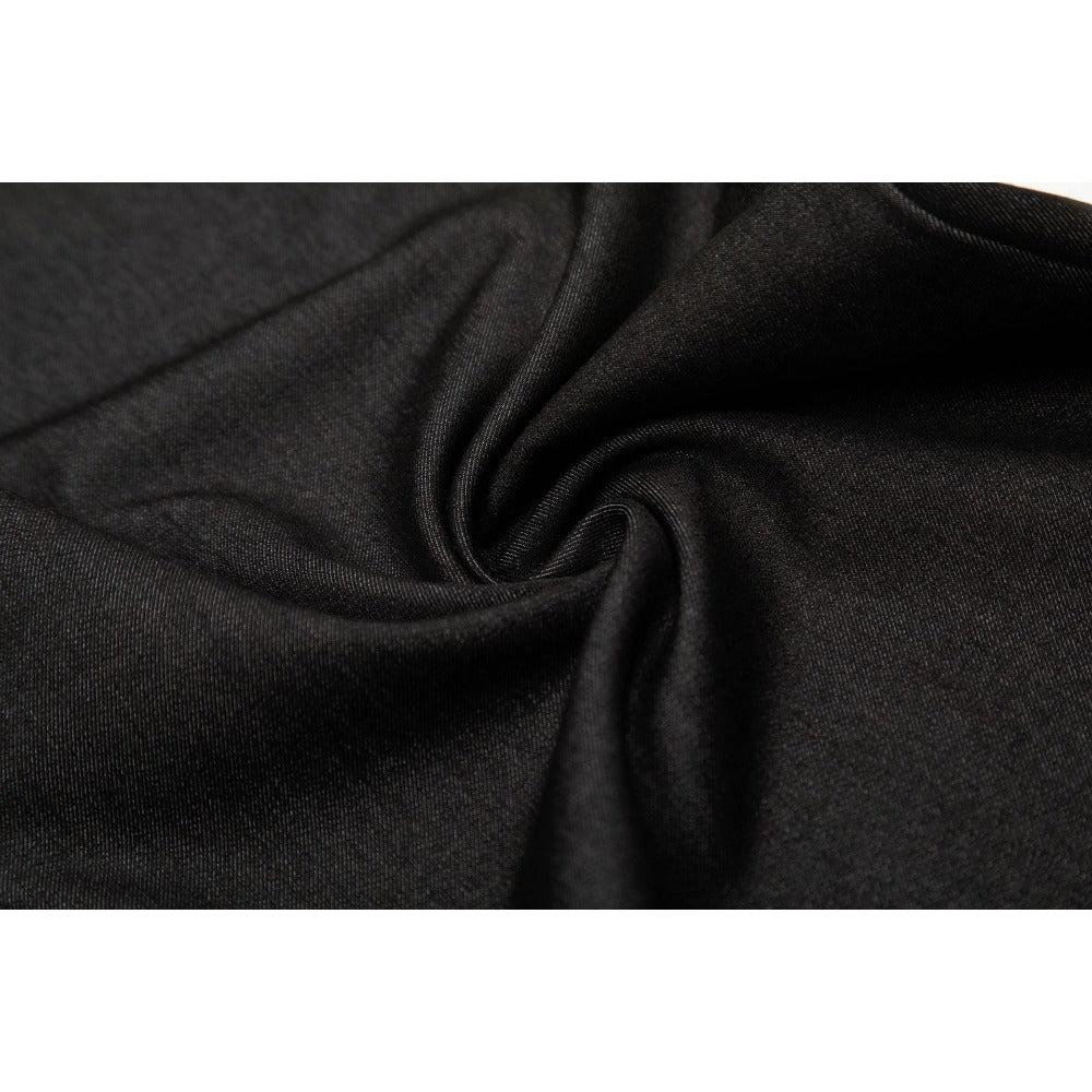 Black Contrast Stitch Wide - Leg Jeans - Thrashink