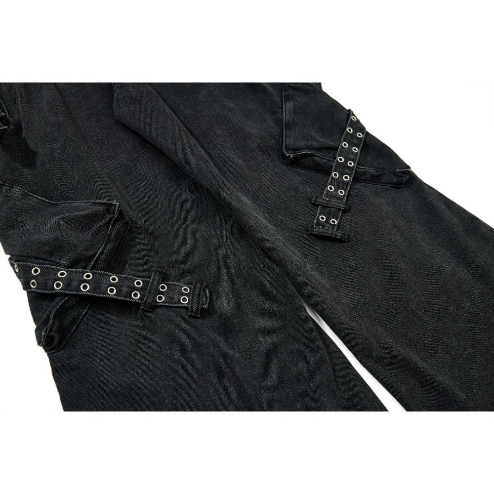 CyberPunk Utility Multi - Pocket Cargo Pants - Thrashink