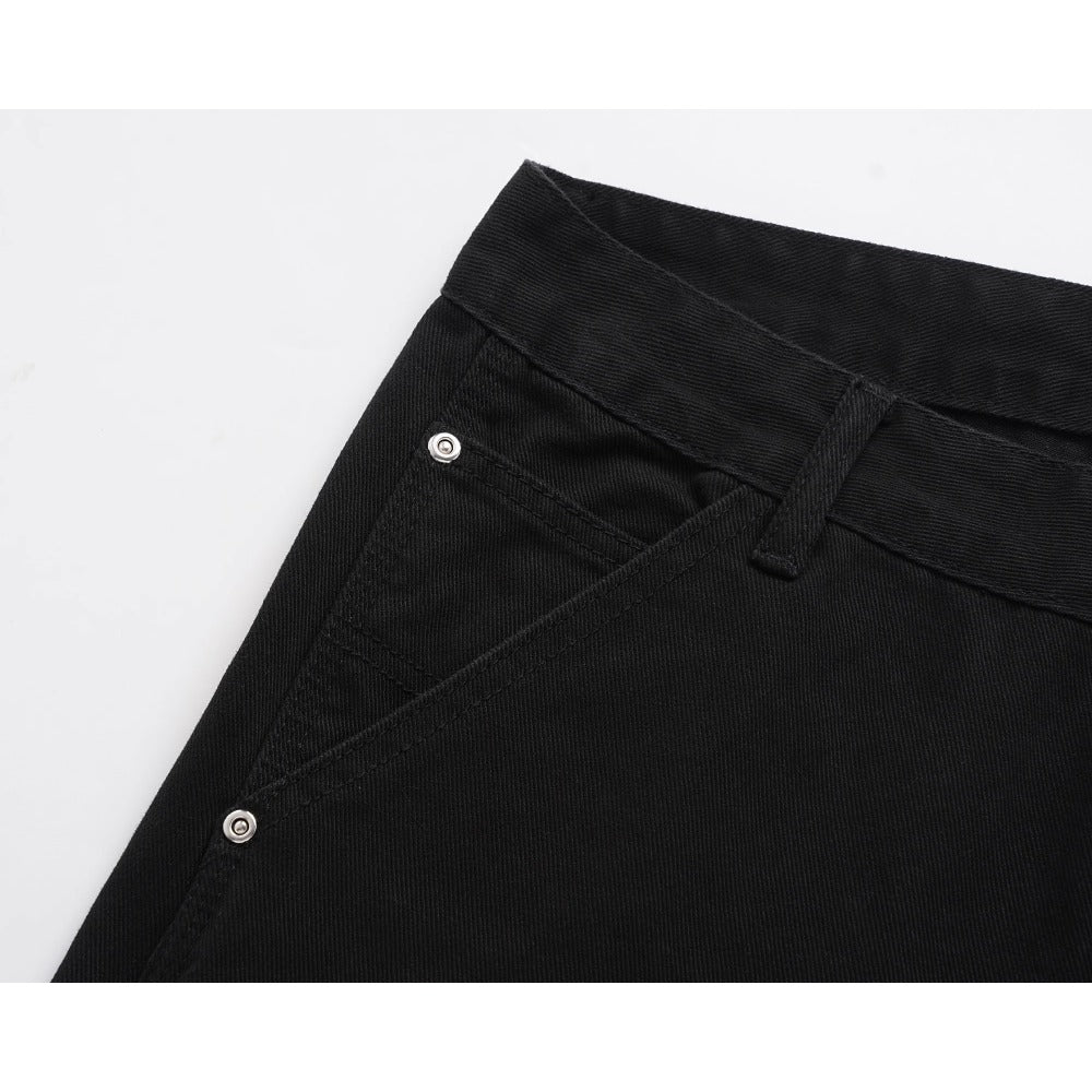 Dark Vintage Knee Logging Jeans - Thrashink