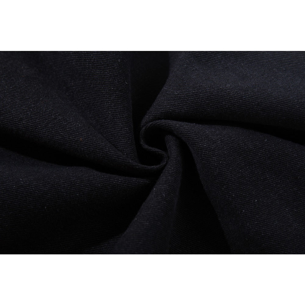 Distressed Snake Print Baggy Jeans