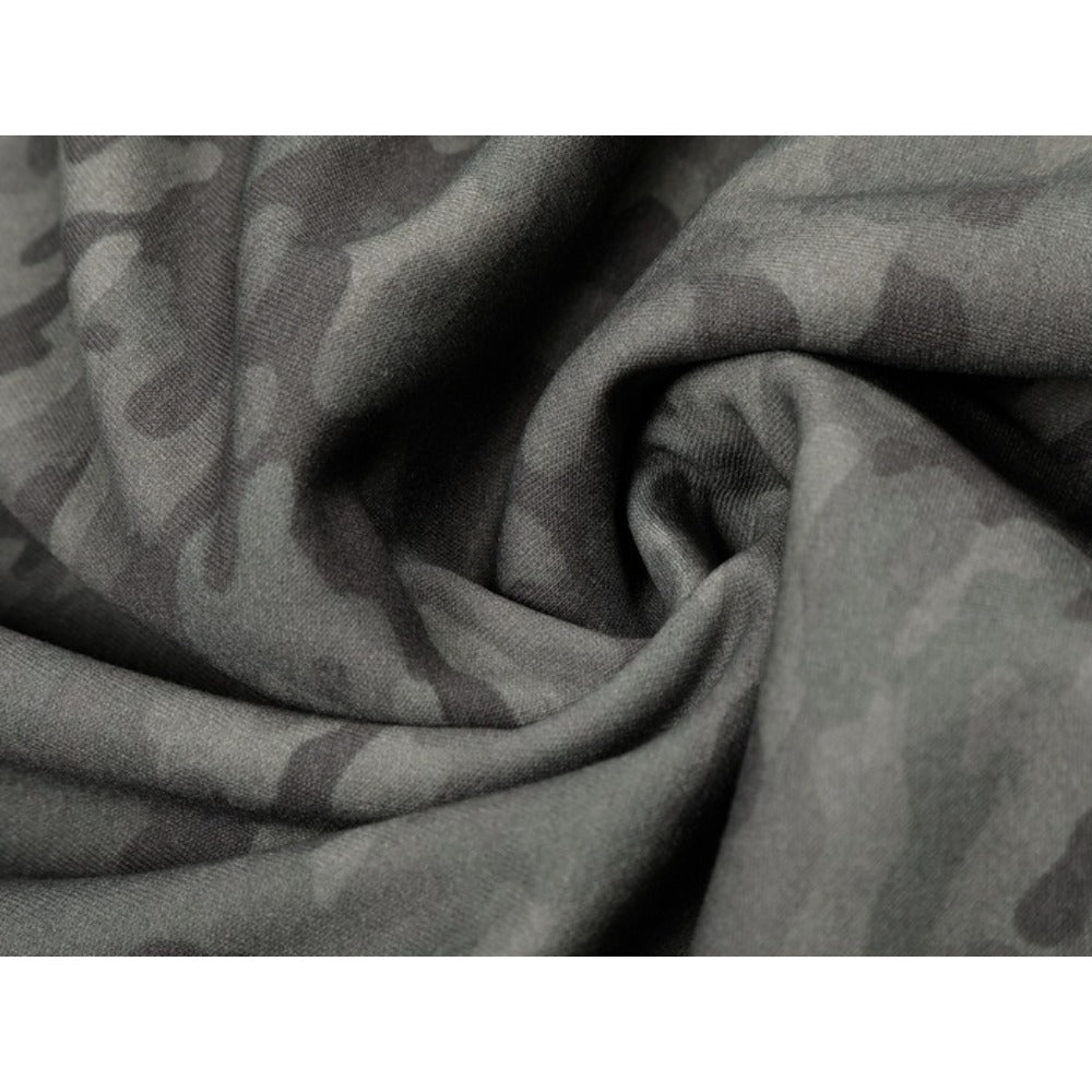 Camo Patchwork Zip-Up Hoodie