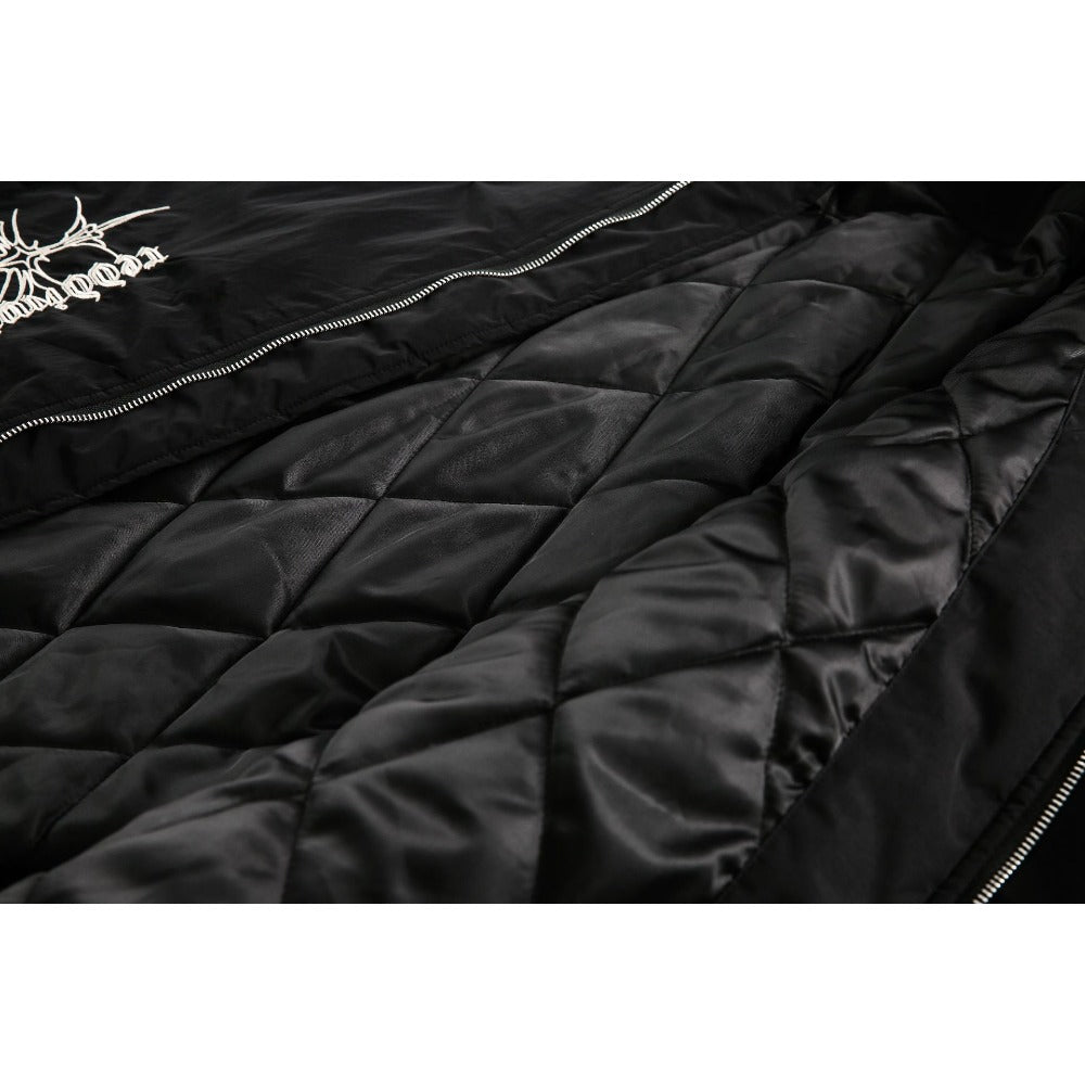 Gothic Fur Collar Hooded Padded Jacket - Thrashink