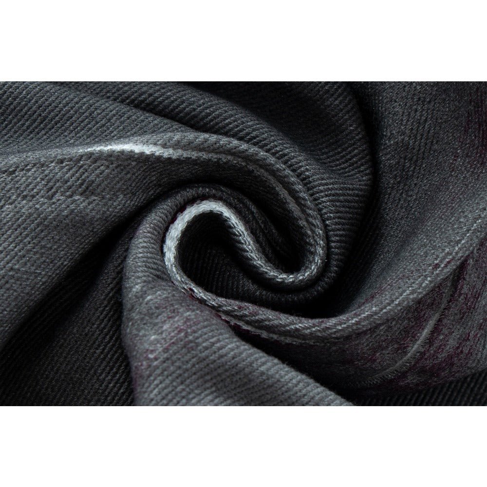 Industrial Gray Distressed Wide - Leg Jeans - Thrashink