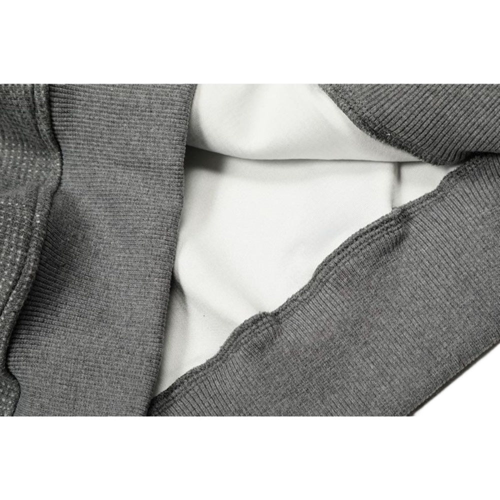 Retro Gothic Print Zip - up Hoodie - Thrashink