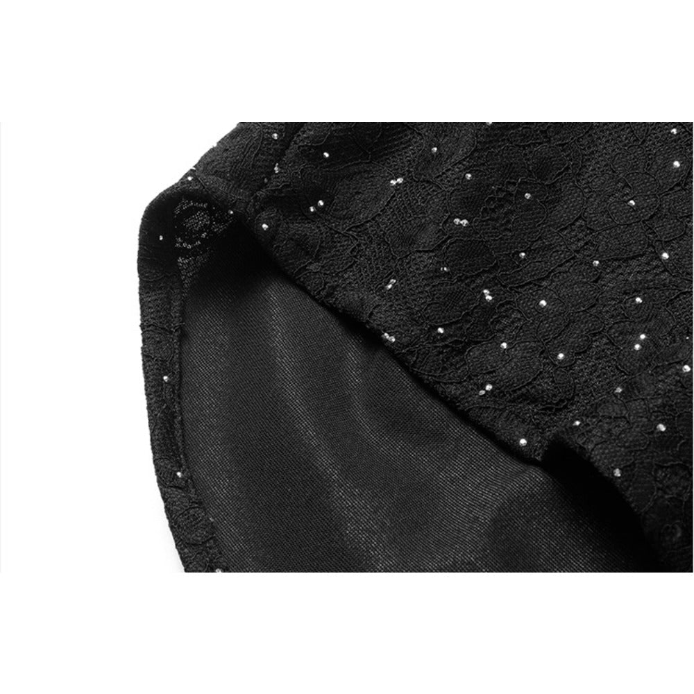 Textured Rhinestone Short Sleeve Shirt - Thrashink