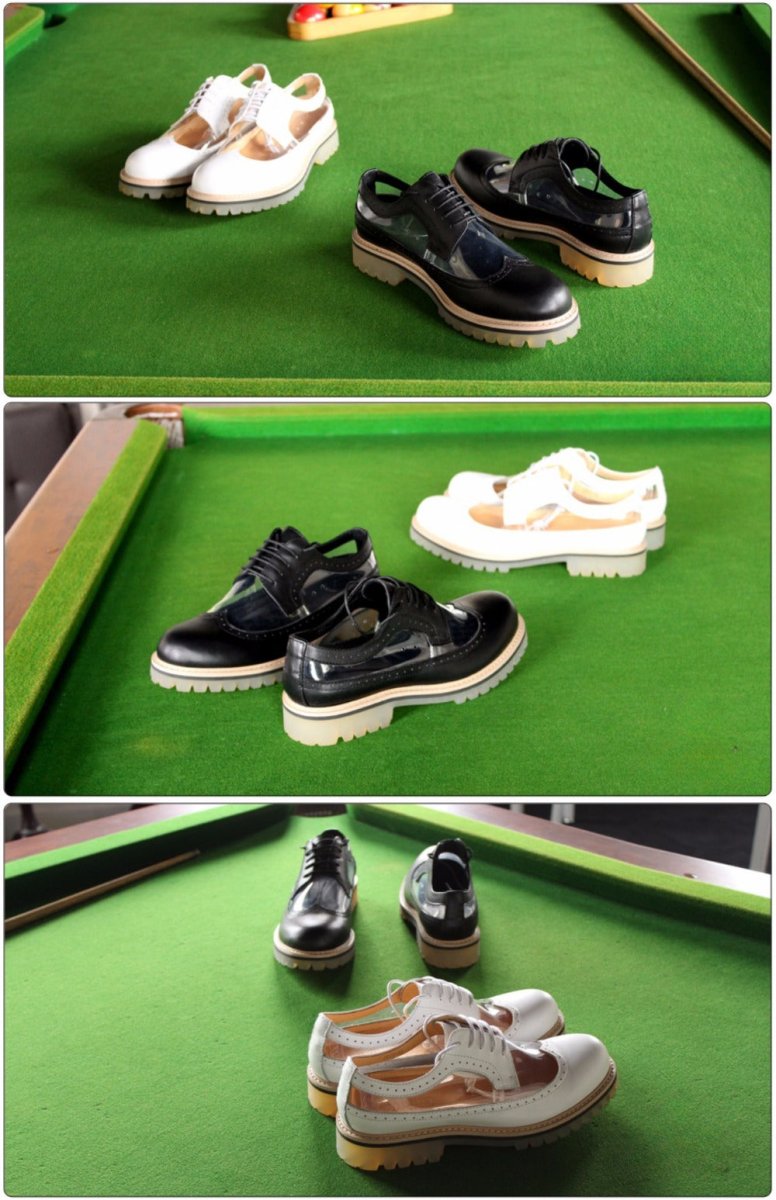 Transparent Cowhide Brogues - Thrashink