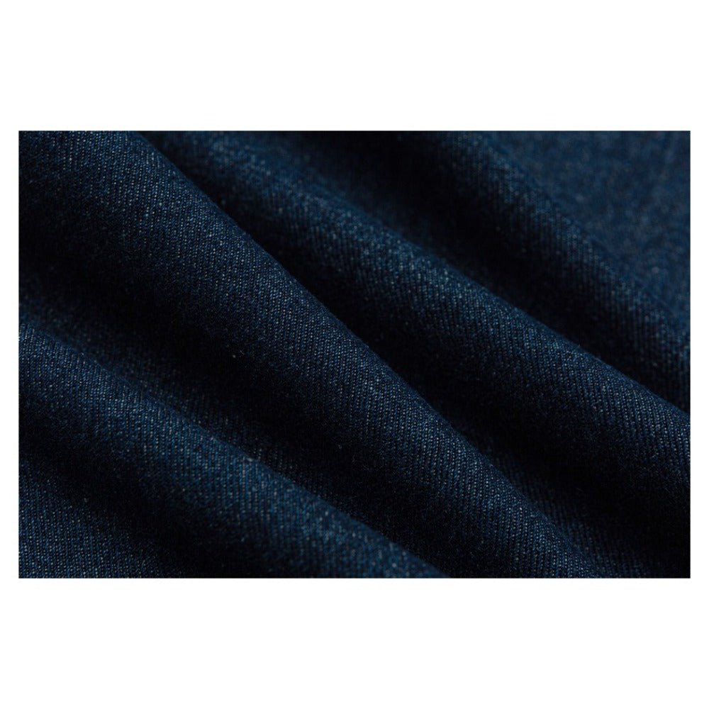 Turquoise Button Denim Jacket - Thrashink