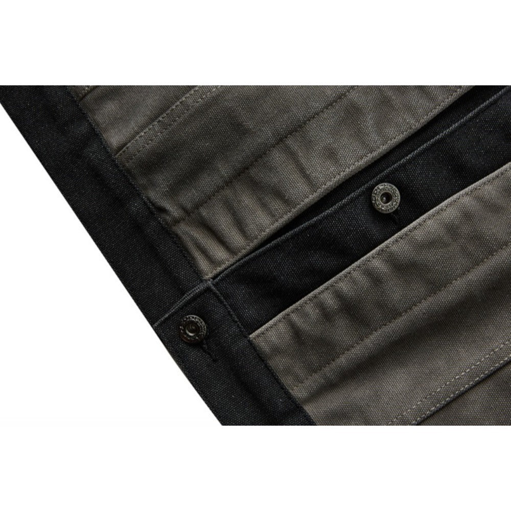 Vintage Washed Gradient Denim Jacket - Thrashink