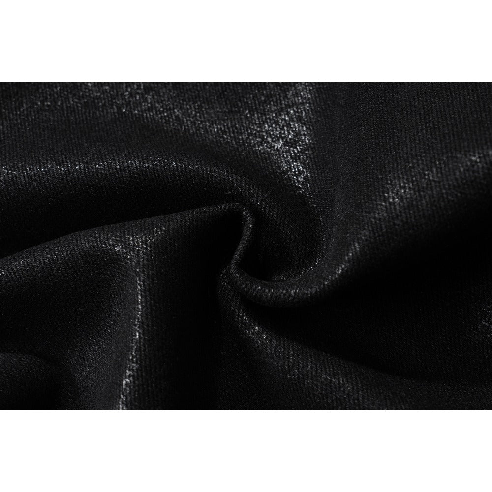 Vinyl coating Shiny Bootcut Jeans - Thrashink