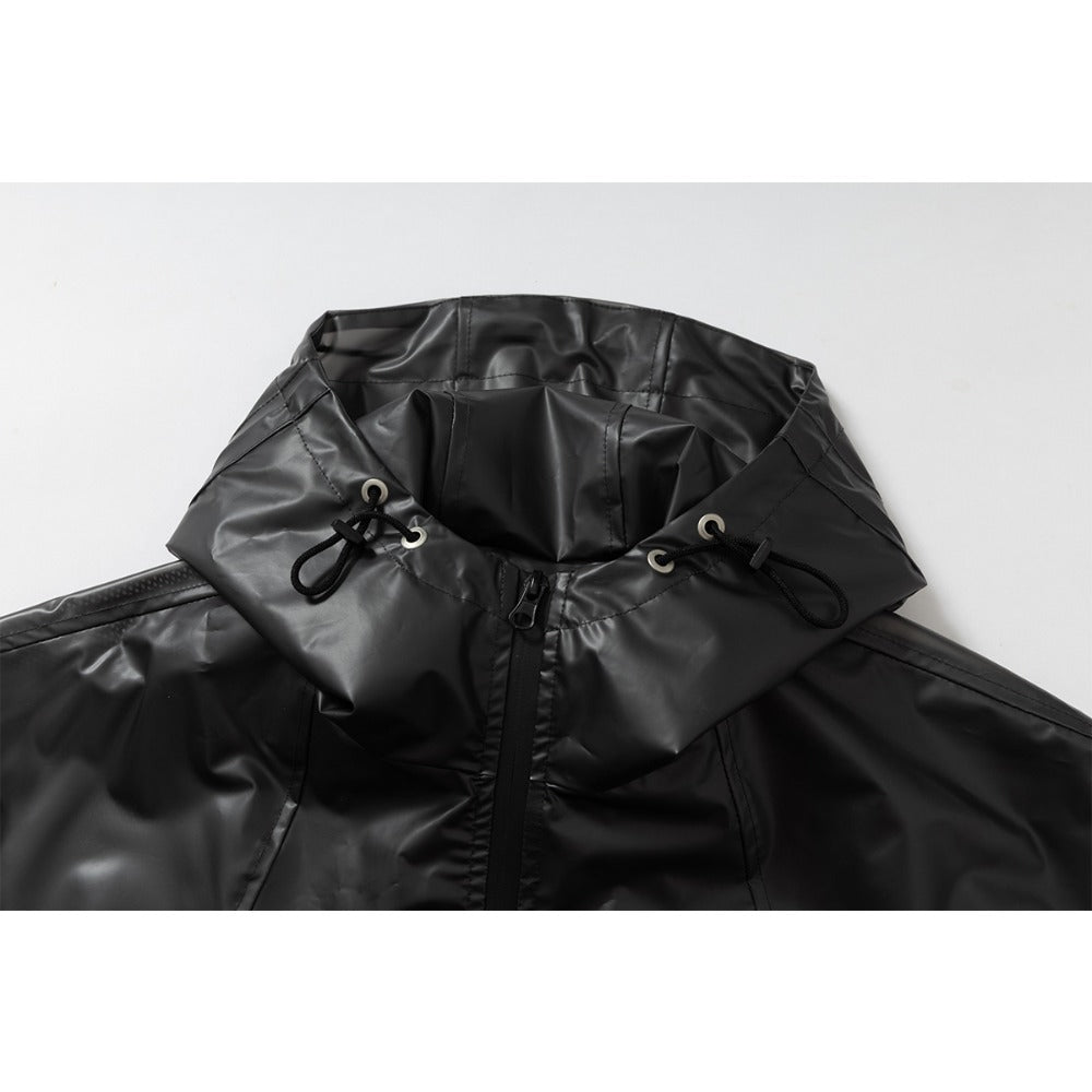 '033' Hidden One Windproof Leather Jacket - Thrashink