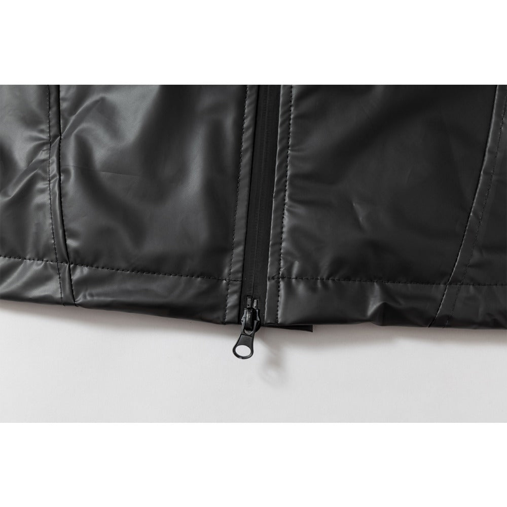 '033' Hidden One Windproof Leather Jacket - Thrashink