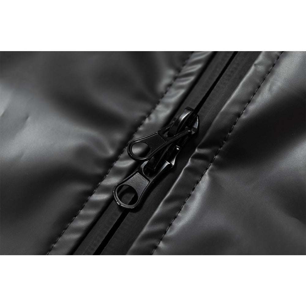 '033' Hidden One Windproof Leather Jacket - Thrashink