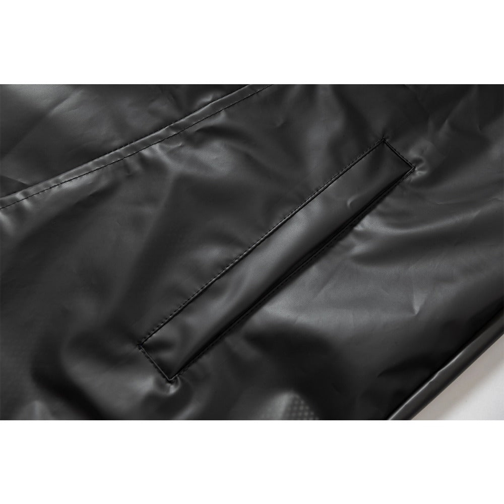 '033' Hidden One Windproof Leather Jacket - Thrashink