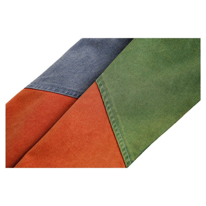 90s Retro Colorblock Patchwork Track Jacket