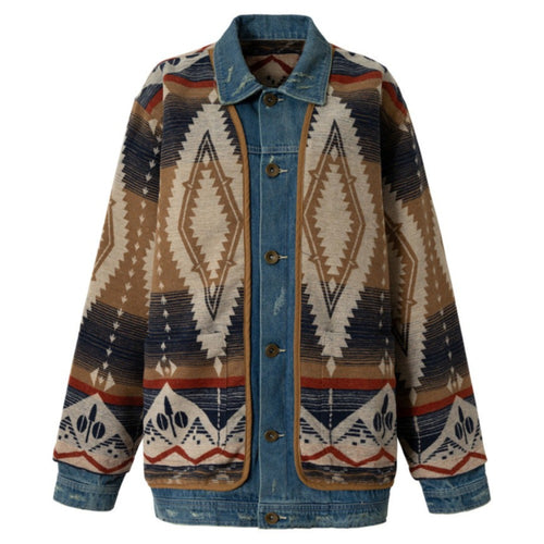 Navajo Denim Trim Vintage Jacket
