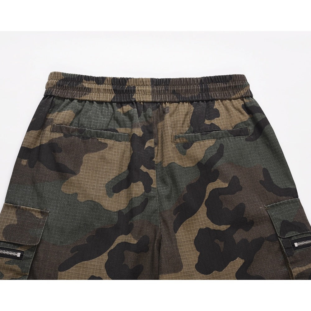 RO Washed Camo Cargo Shorts