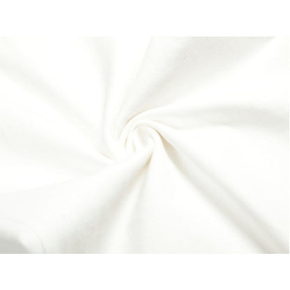 High-Waisted White Leopard Patch Wide-Leg Pants