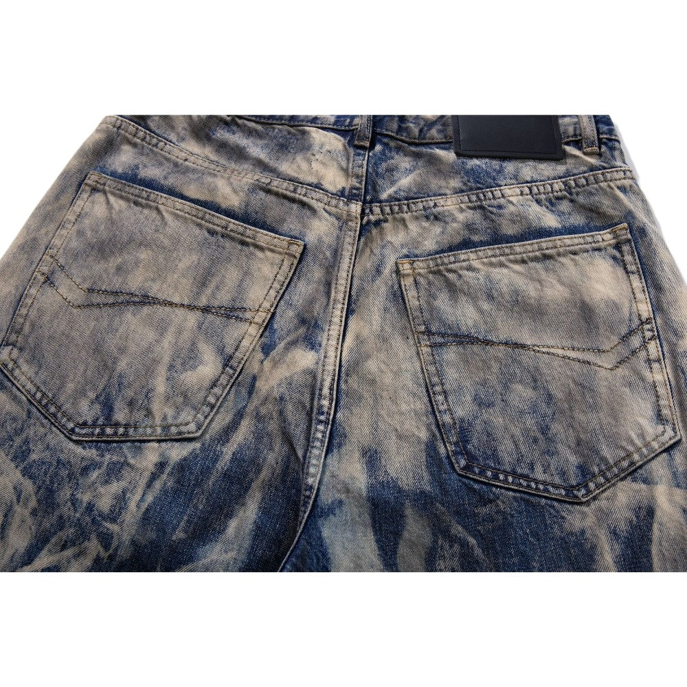 Bleached Marble Baggy Jeans