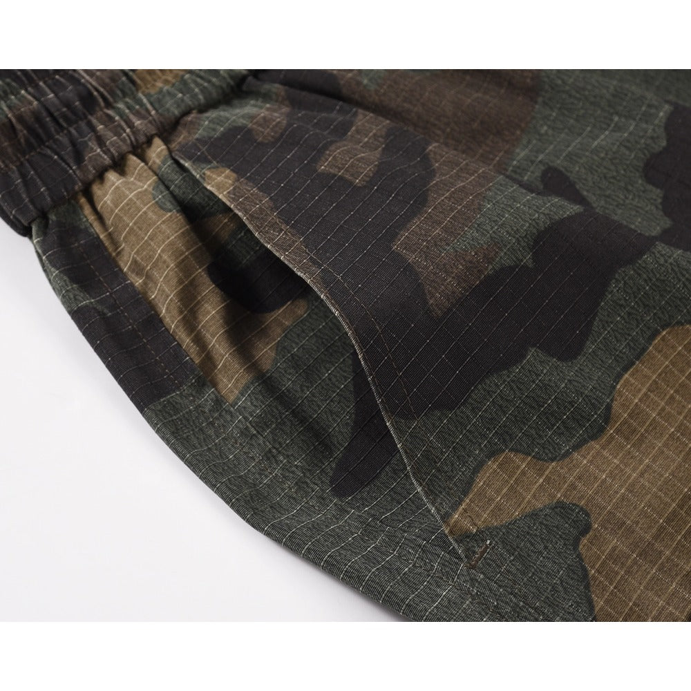 RO Washed Camo Cargo Shorts
