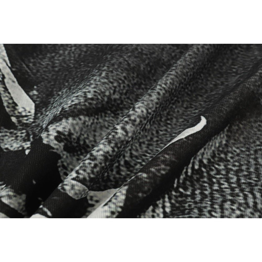 3D Printed Gothic Chain Art Wide - Leg Jeans - Thrashink