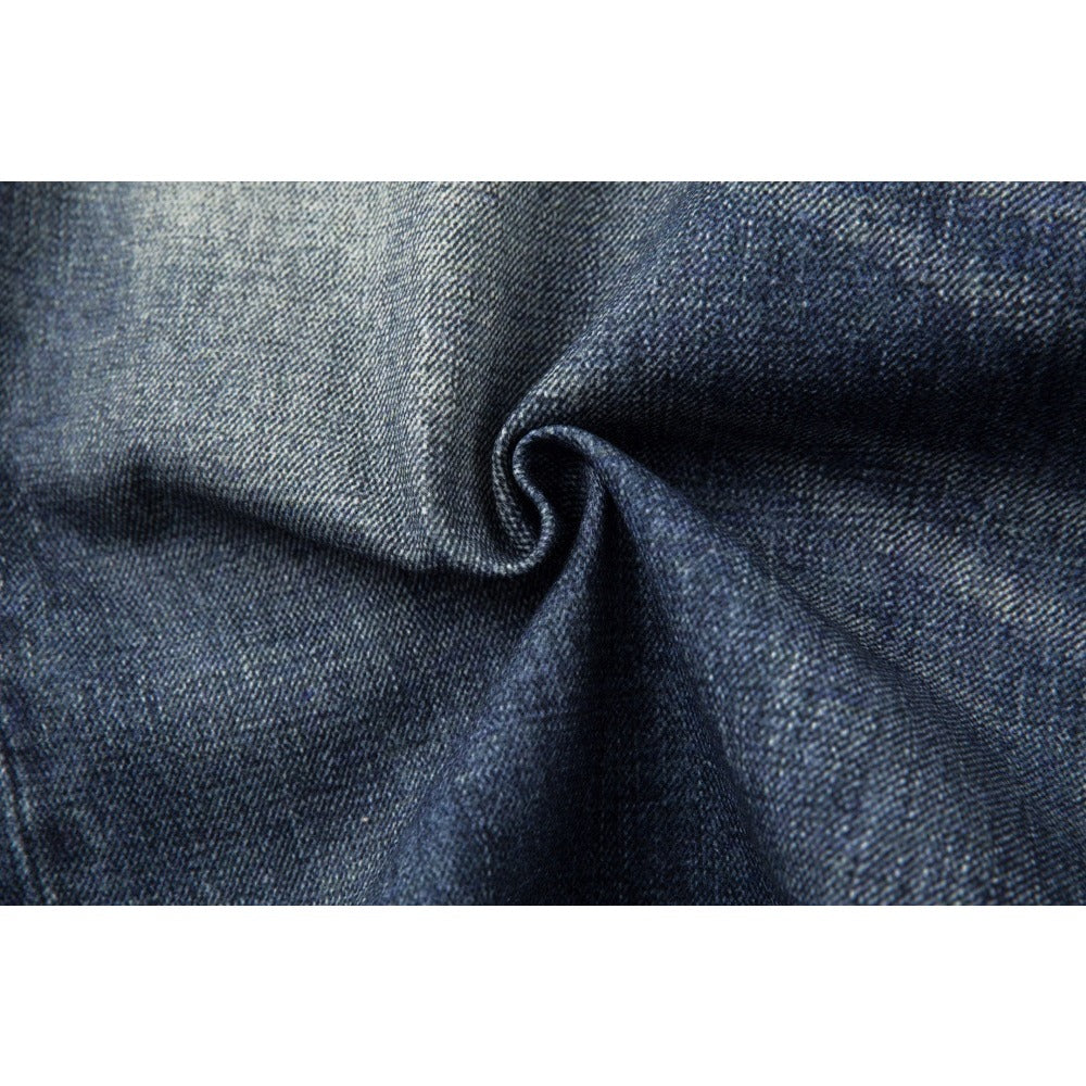 3D Digital Tiger Print Spliced Baggy Jeans