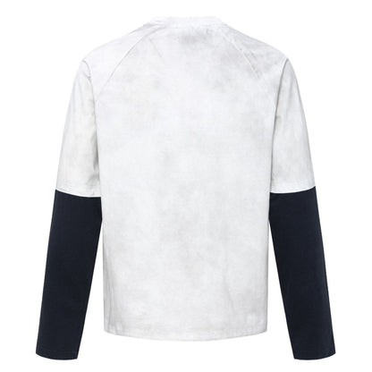 Retro Dice Print Contrast Sleeve T-Shirt