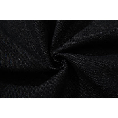 High Waist Multi-Button Baggy Jeans