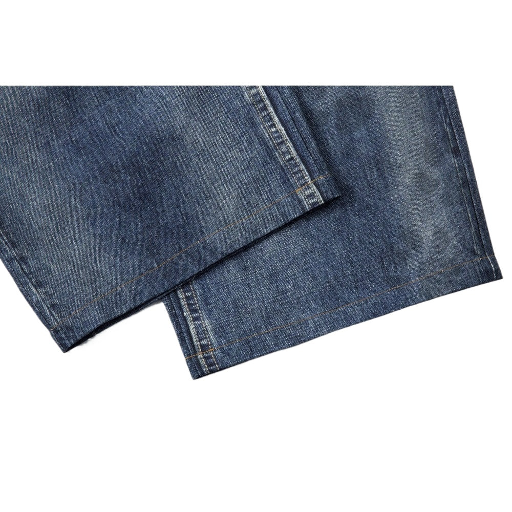 3D Digital Tiger Print Spliced Baggy Jeans