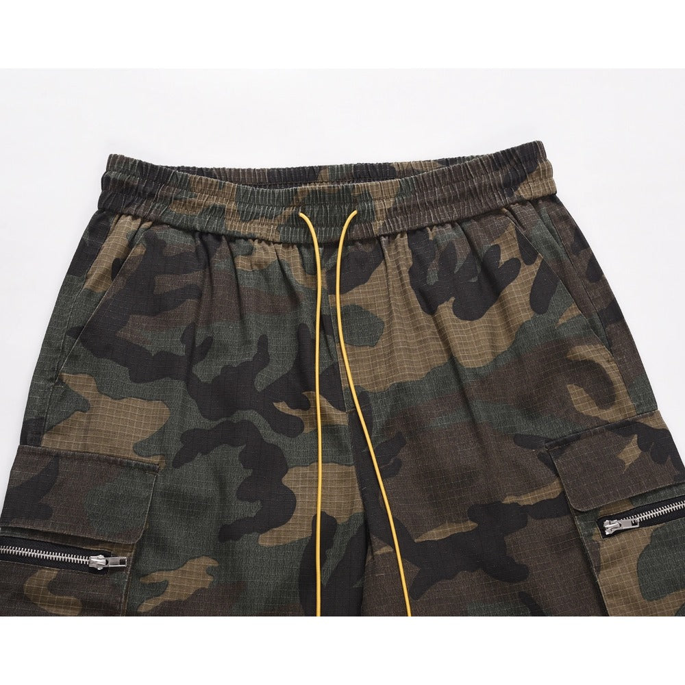 RO Washed Camo Cargo Shorts