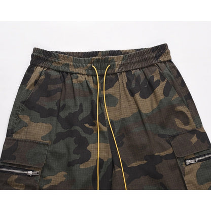 RO Washed Camo Cargo Shorts