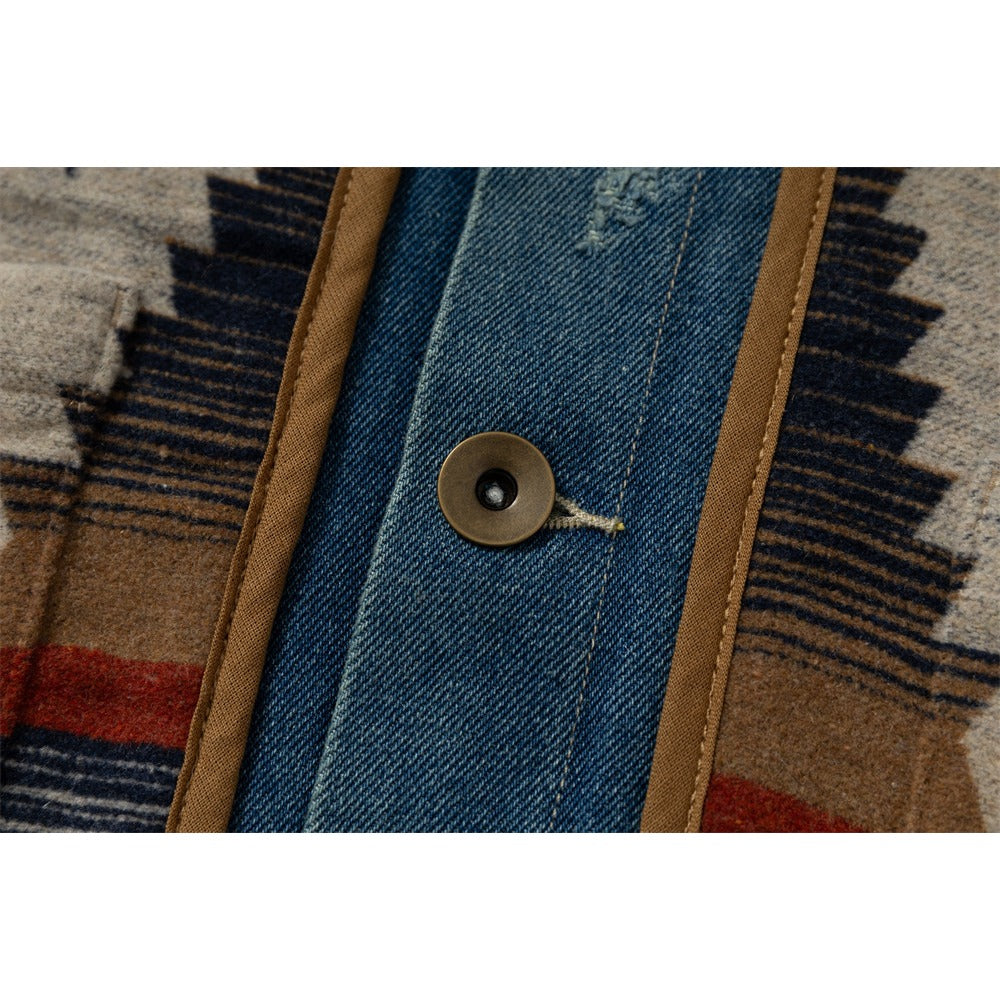 Navajo Denim Trim Vintage Jacket