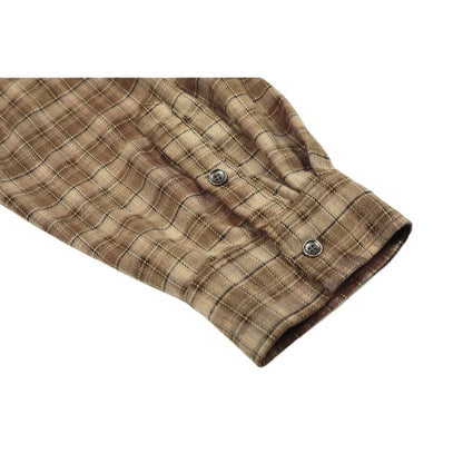 Deconstructed Patchwork Plaid Raw-Edge Shirt