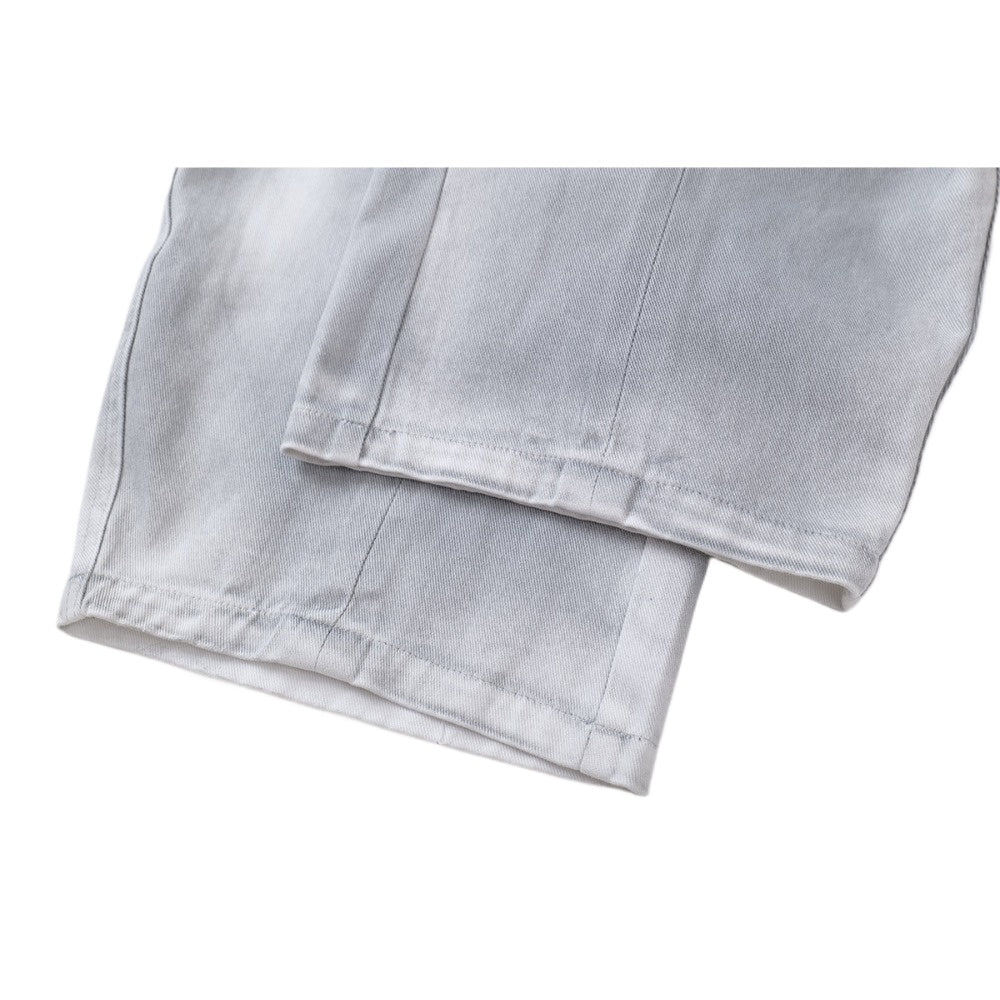 Retro Distressed Gray Oversized Balloon Jeans