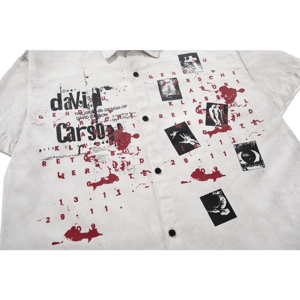 Grunge Blood-Splatter Shirt