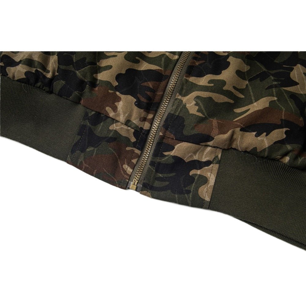 90 Camo Faux Fur Hooded Jacket - Thrashink