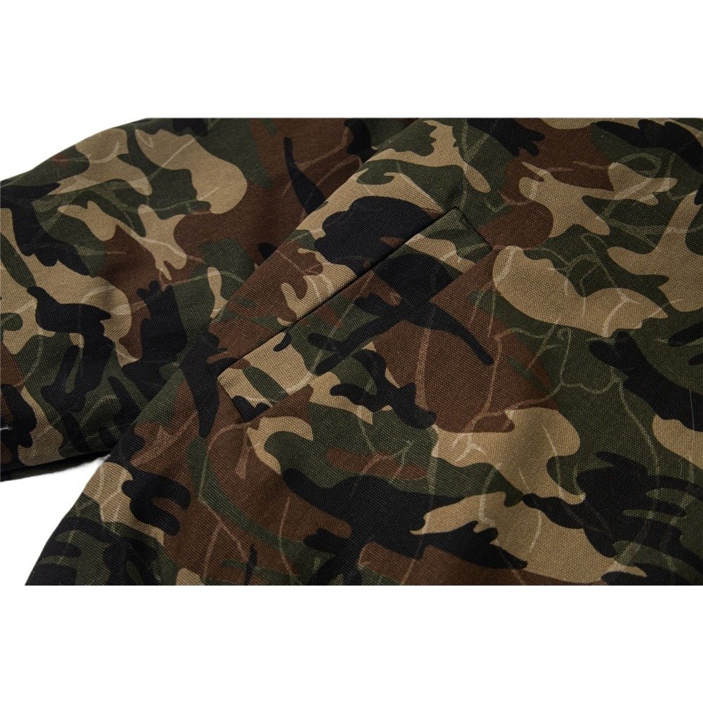 90 Camo Faux Fur Hooded Jacket - Thrashink