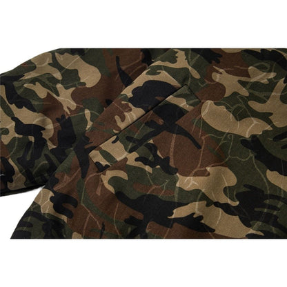 90 Camo Faux Fur Hooded Jacket - Thrashink