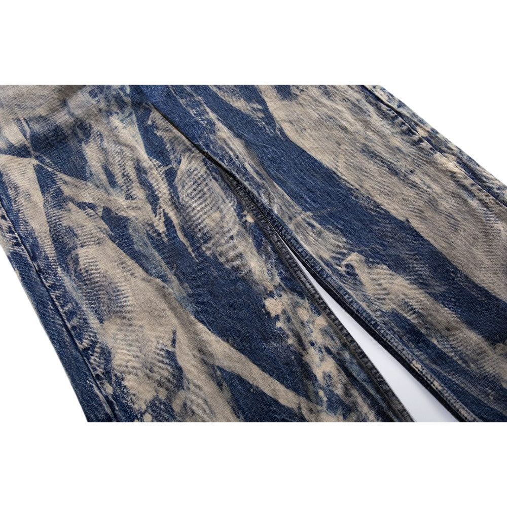 Bleached Marble Baggy Jeans