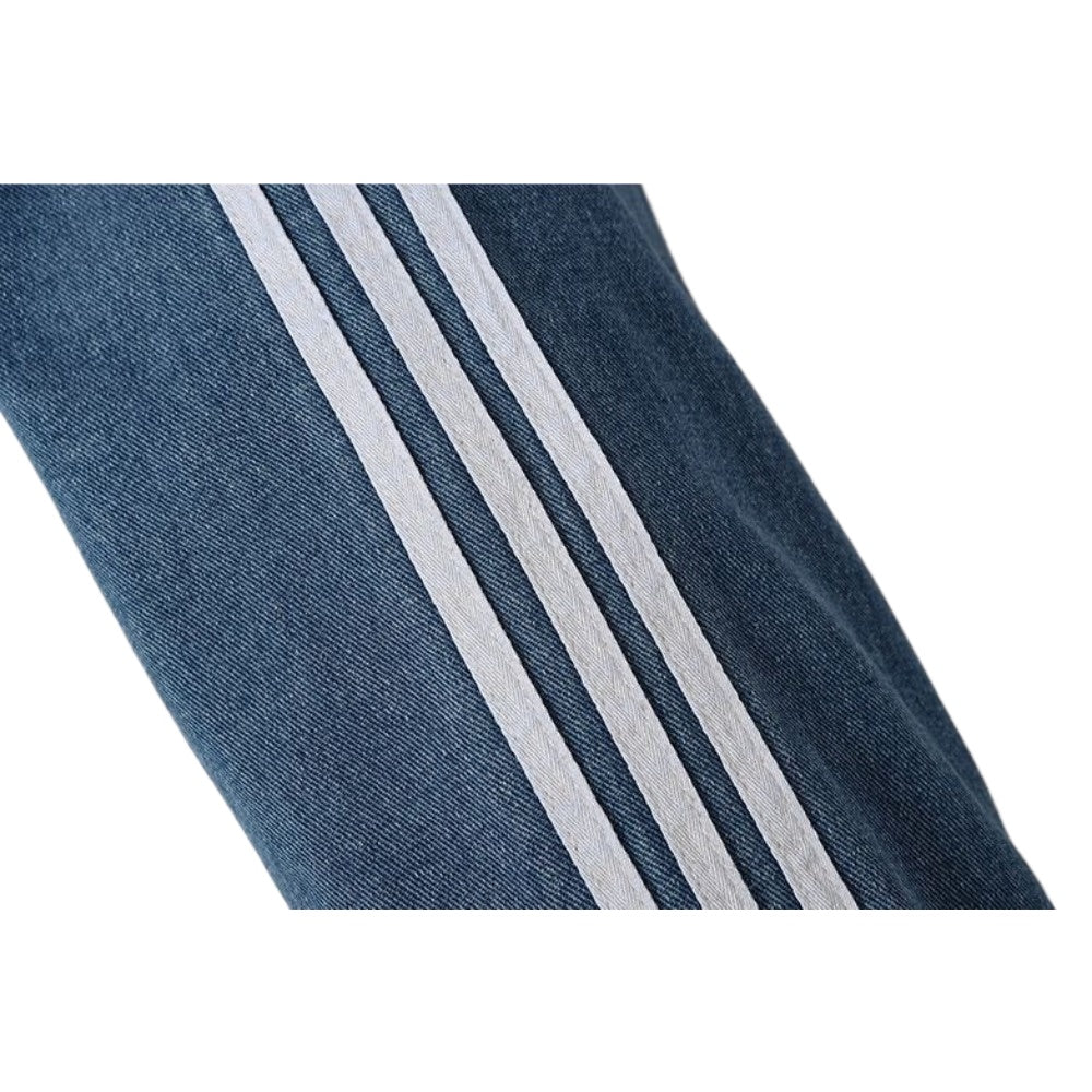 Unisex Washed Denim Track Jacket