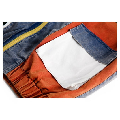 90s Retro Colorblock Patchwork Track Jacket