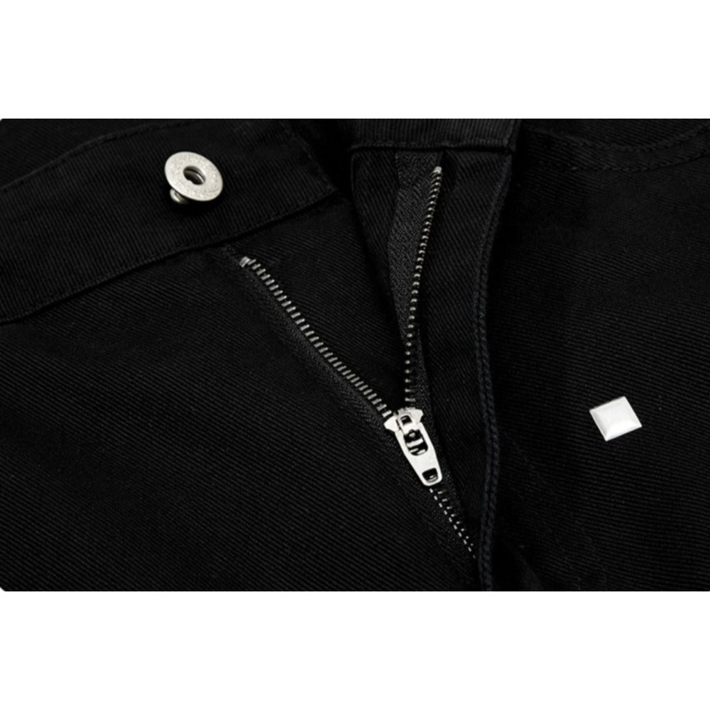 Sparkle Square Wide-Leg Jeans