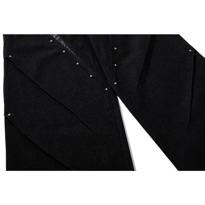 Shadow Rivet Wide-Leg Jeans