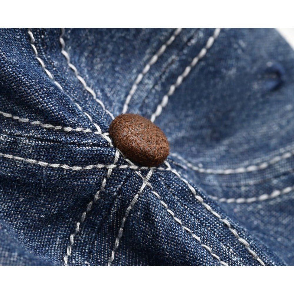 "American" Denim Suede Baseball Cap - Thrashink