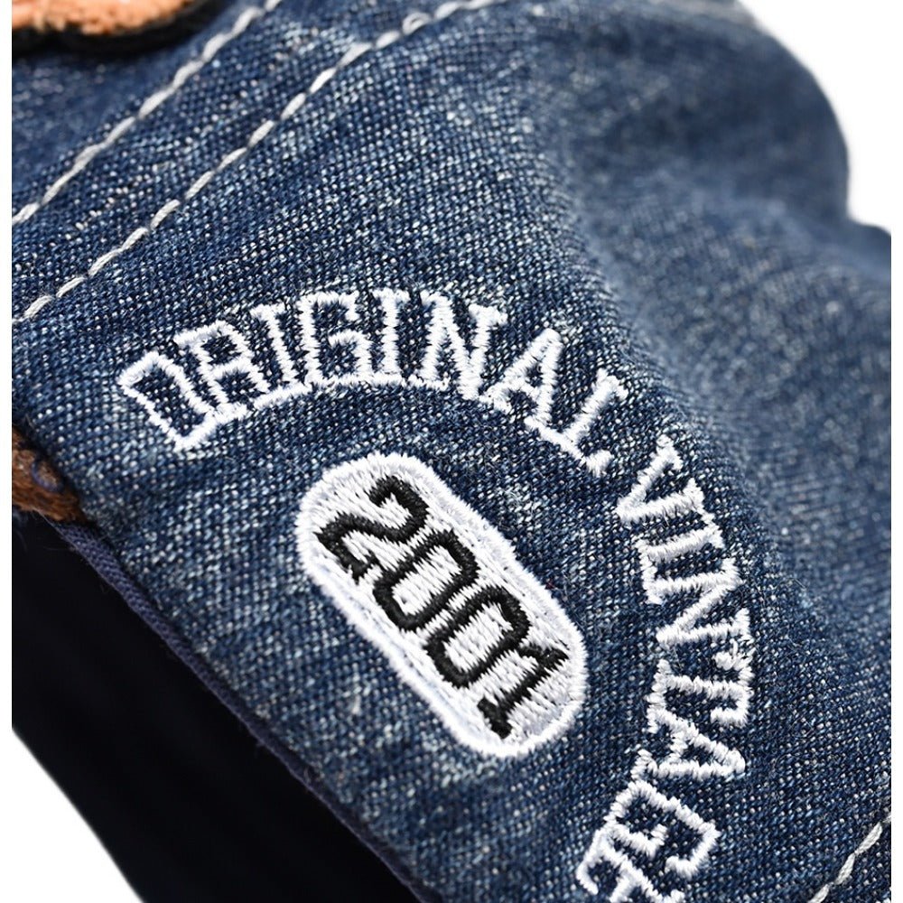 "American" Denim Suede Baseball Cap - Thrashink