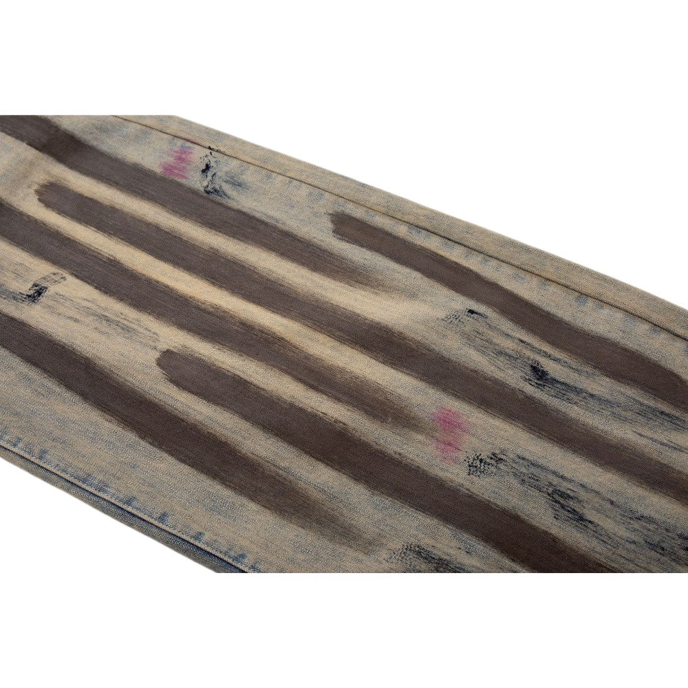 Artisan Painted Brushstroke Wash Wide - Leg Jeans - Thrashink