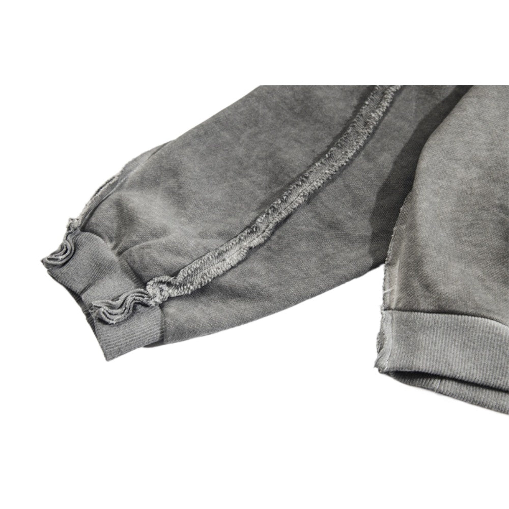 Ashen Wasteland Acid - Wash Metal Zip - Up Hoodie - Thrashink