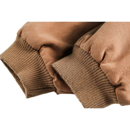 Badge - Embellished Hooded Padded Jacket - Thrashink