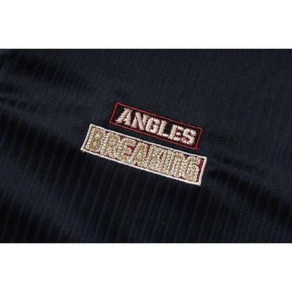 Badge Embroidered Fake Two Piece Polo Shirt - Thrashink